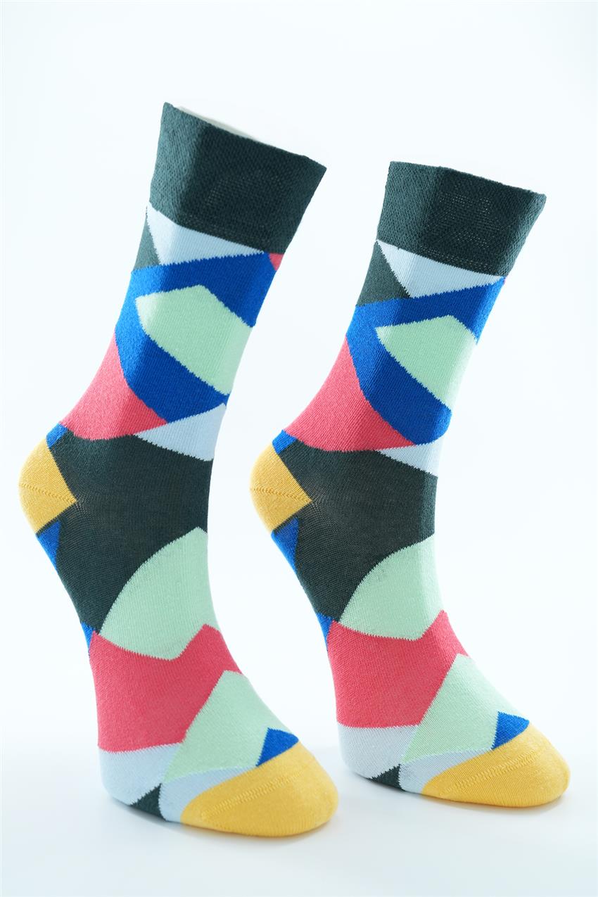Karışık Desenli Çorap-Karma 3031-284