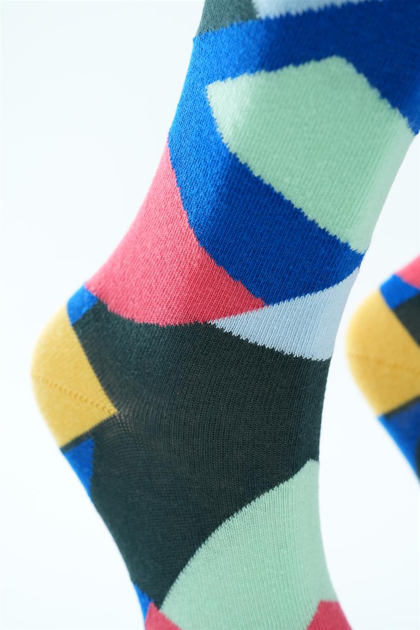 Karışık Desenli Çorap-Karma 3031-284