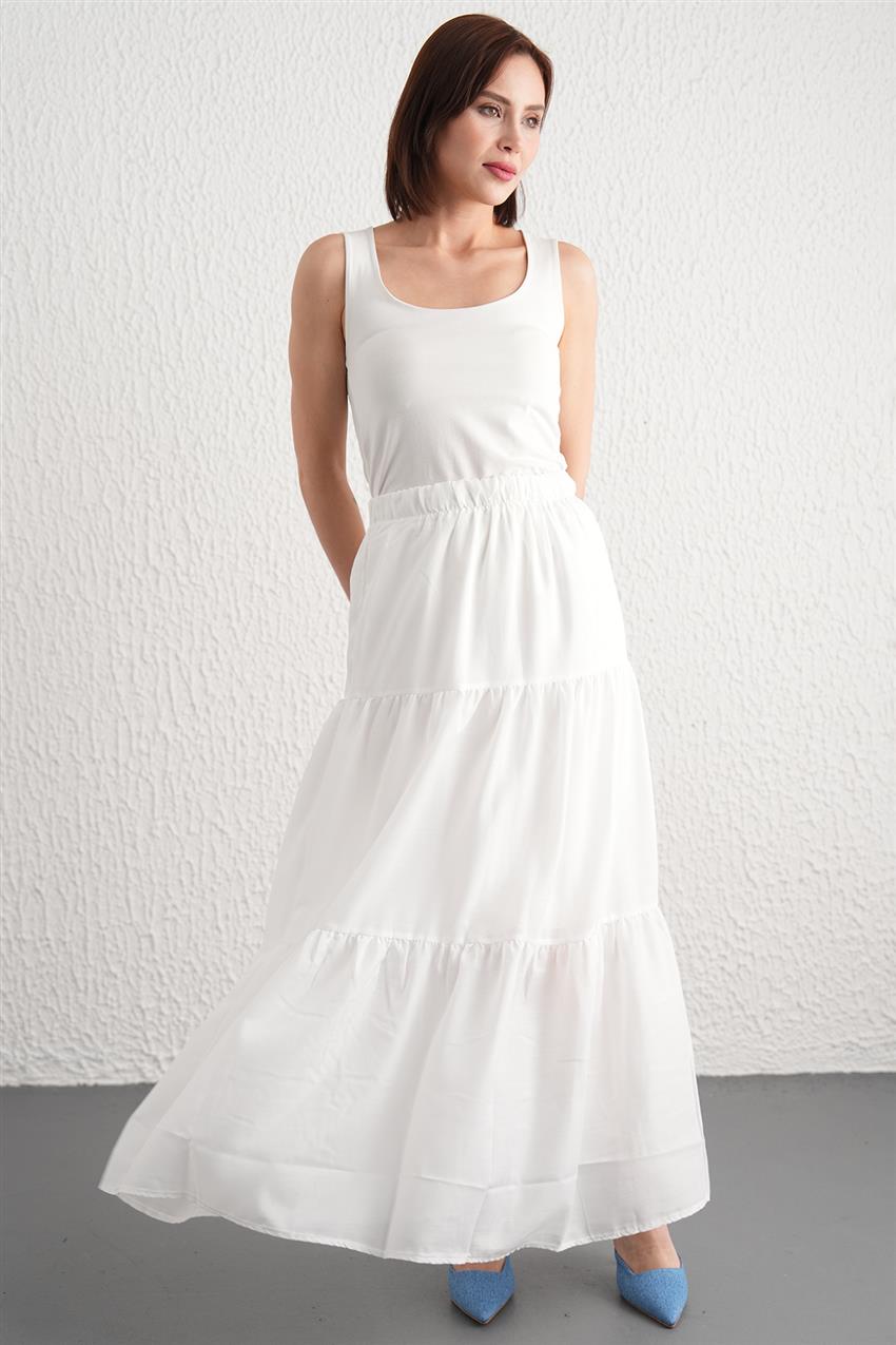 Skirt-White 2312-02