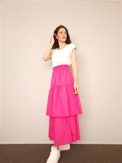 5208-storey cotton skirt pink
