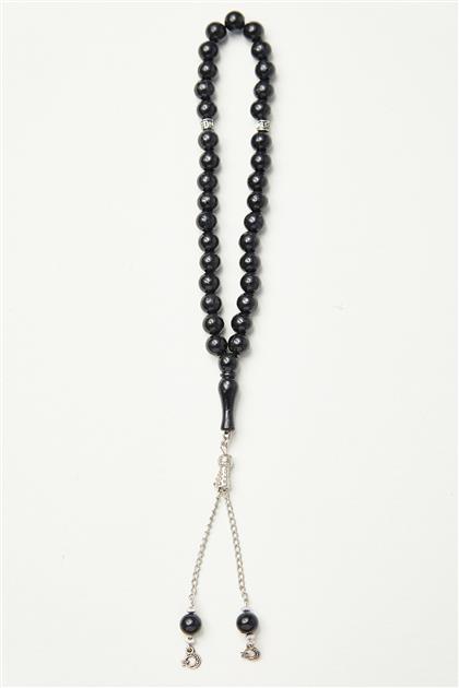 Acrylic Stone Rosary-Black 0038-01