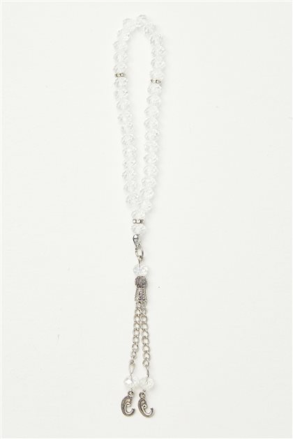 Luxury Crystal Crystal Rosary-White 0041-02