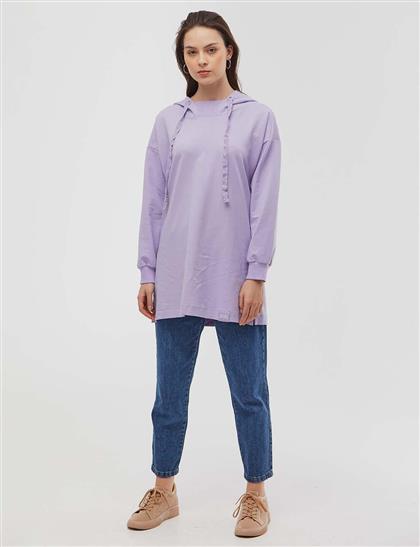 Sweatshirt-Lilac KY-A21-70005-16