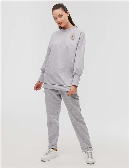 Sweatshirt-Gray KY-A21-70002-