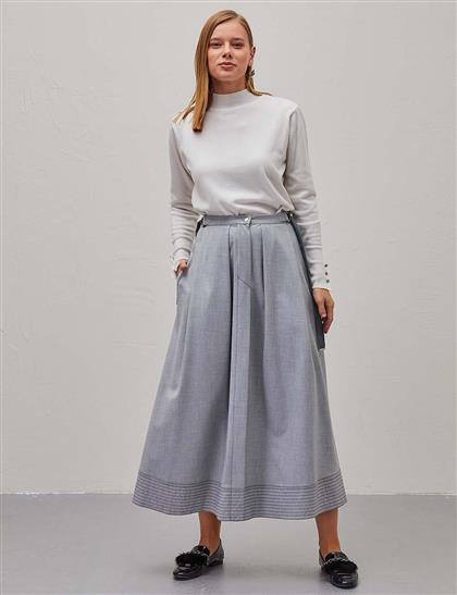 Skirt-Gray KA-A21-12026-07