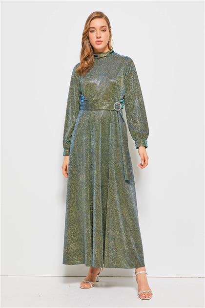 Emerald Silvery Dress