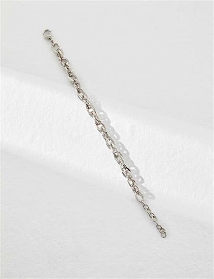 Double Chain Bracelet Silver Color