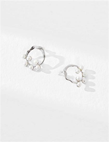 Pearl Ring Earrings Nickel
