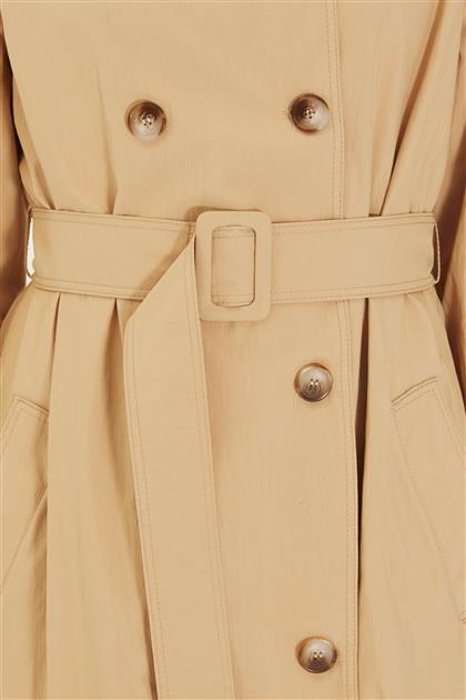 Zühre Belgi Pocket Detailed beige trenchcoat 12854 Z22YB12854KP100001-R1041
