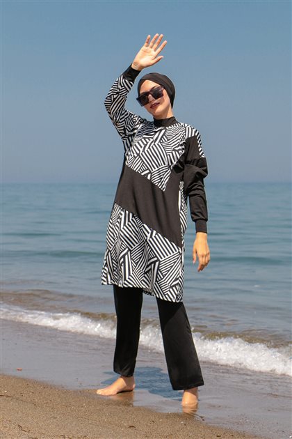 Hijab Swimwear-Black M2011-01