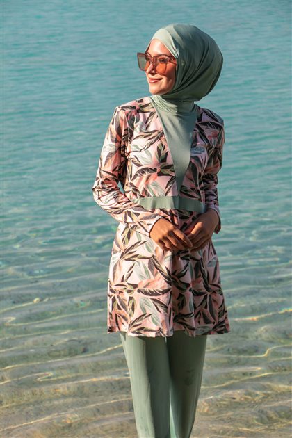 Hijab Swimwear-Green M2123-21