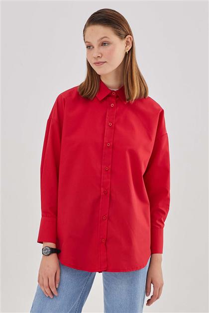 HK21756-34 قميص-أحمر