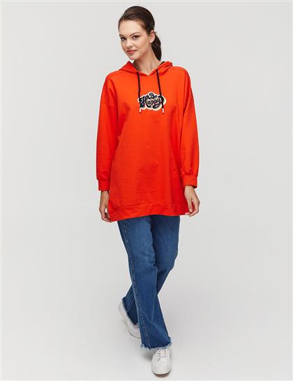 Sweatshirt-Orange KA-A22-31026-34