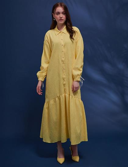 KA-B23-23069A-03 فستان-أصفر