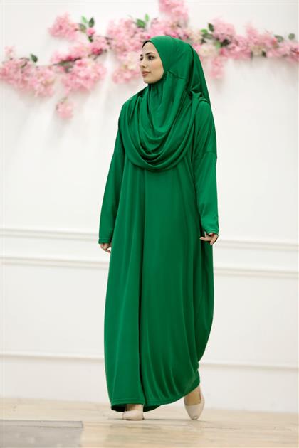 Prayer Dress-Emerald N2305-62
