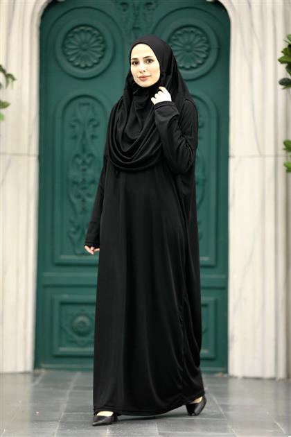 N2302-01 لباس الصلاة-أسود