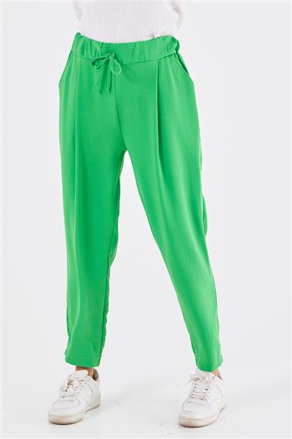 Cepli Dökümlü Yeşil Pantolon