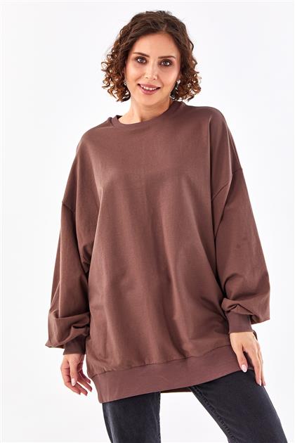 Oversize Basic Toprak Sweatshirt