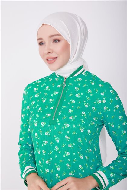 K23YA2519001-2422 فستان-أخضر
