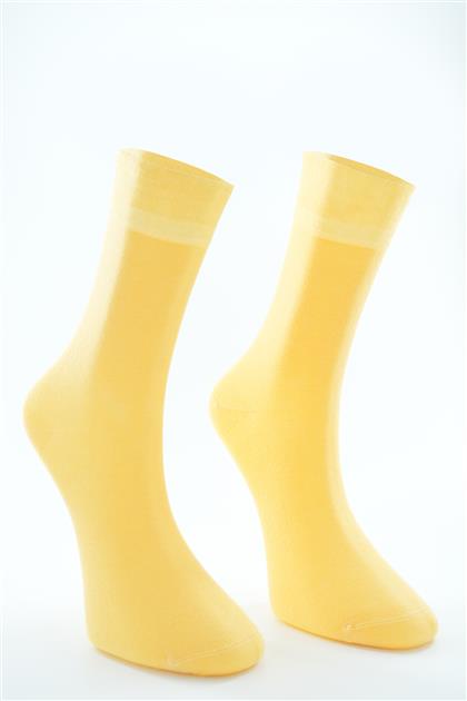 Basic Uzun Çorap-Sarı 3148-29