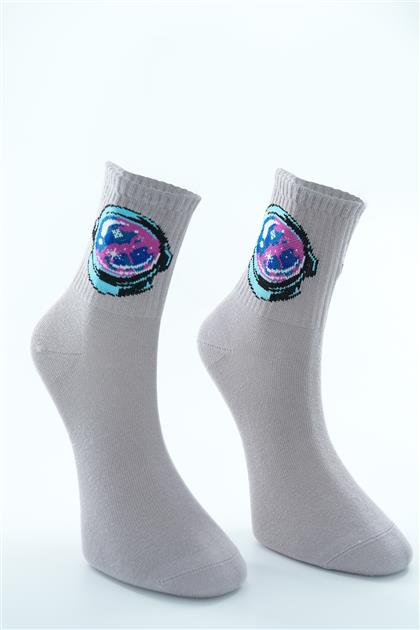Bakugan Desenli Taş Soket Çorap