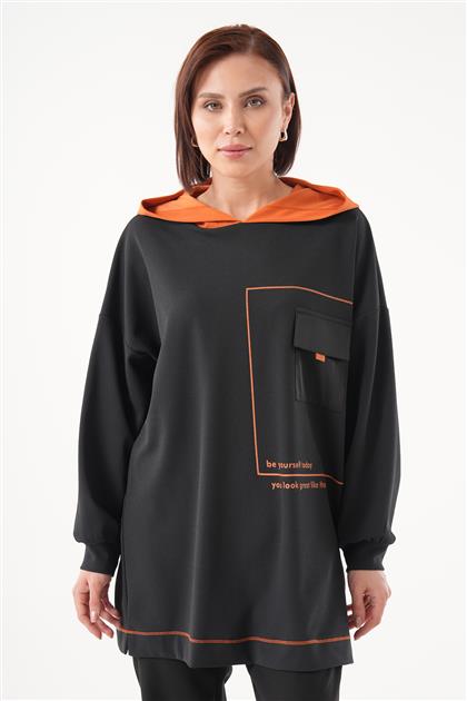 Sweatshirt-Black KY-B23-70005-12