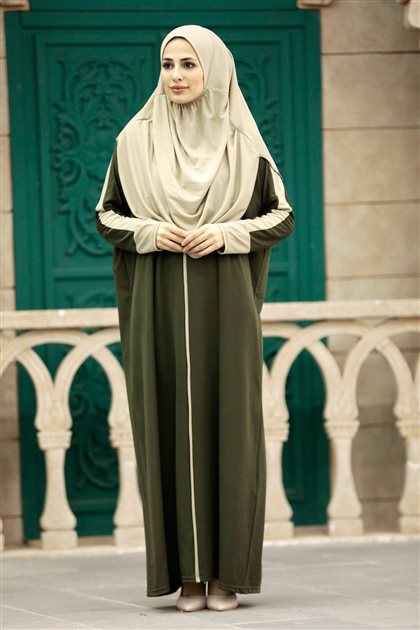 Prayer Dress-Olive Green N2310-27