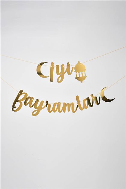 Ramazan Süsü Kaligrafi Banner İyi Bayramlar- SÜS-06