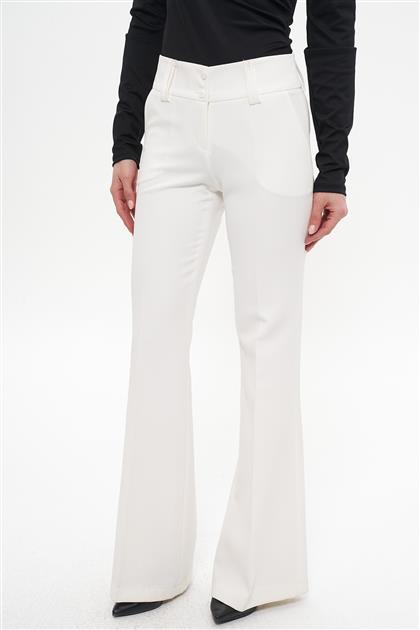İnce Kemer Kısa Pantolon-Optik Beyaz SZ-356-175