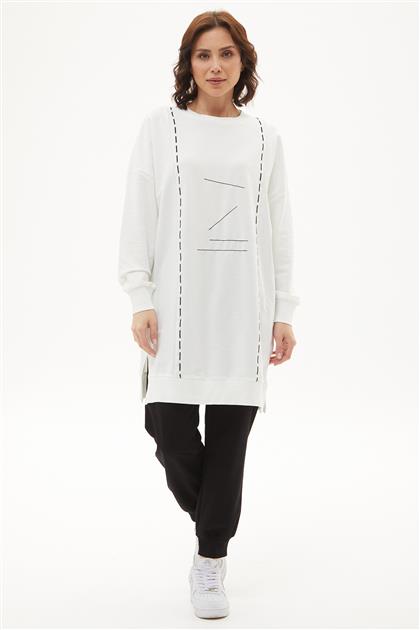 Sweatshirt-White 10425-02