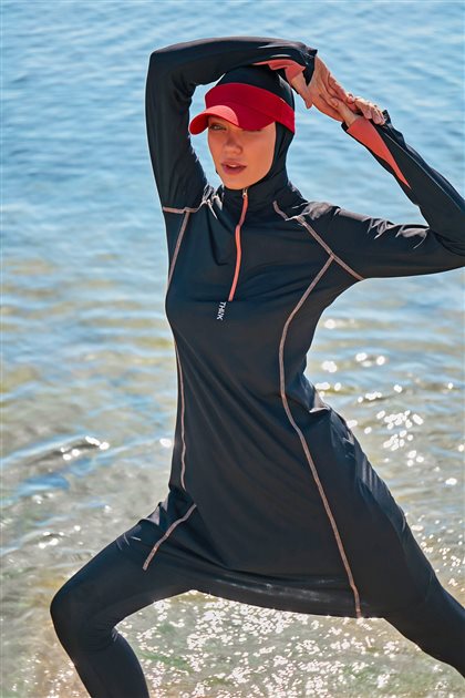 Hijab Swimwear-Black M2333-01