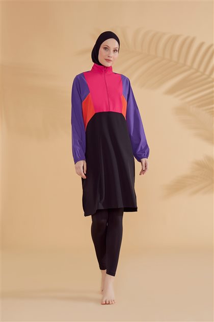 Hijab Swimwear-Black M2312-01