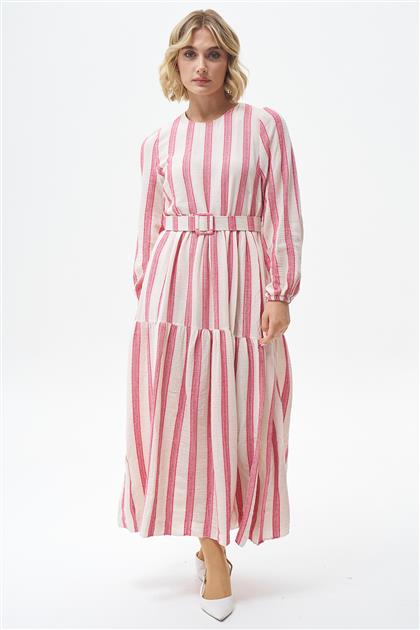 Dress-Ecru Pink KYL-1740-309