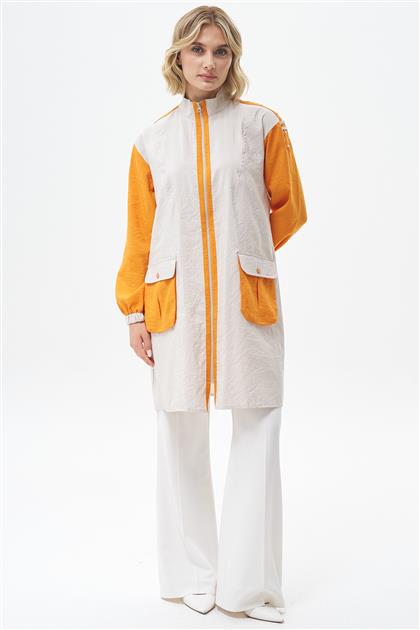WEN-1003-447 ملابس خارجية-رمادي برتقالي
