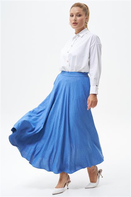 Skirt-İndigo 420057-R116