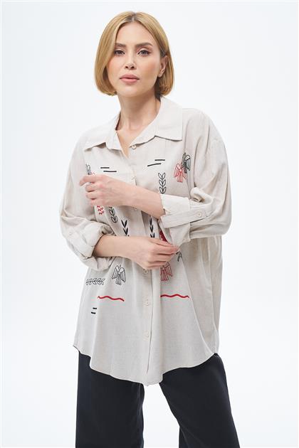 Shirt-Beige 1003462-018