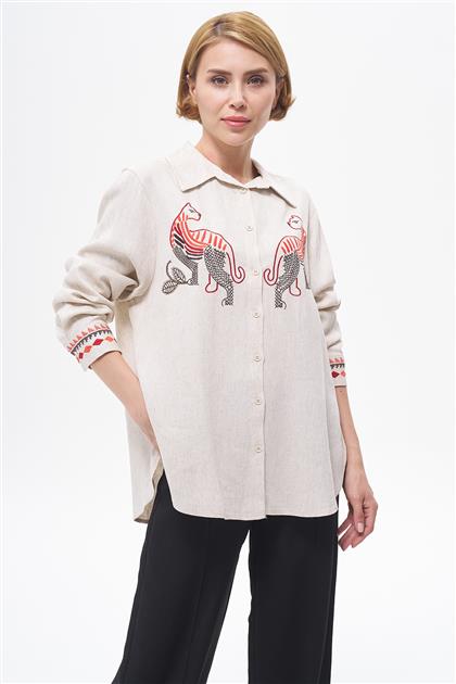 Shirt-Beige 1003464-018