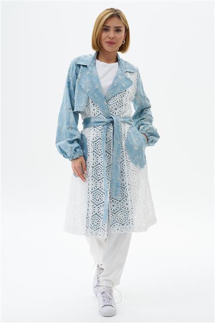 Trenchcoat-Blue Ecru 1100-251