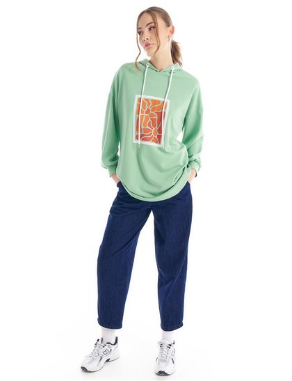 Sweatshirt-Light Green KY-B24-70003-587