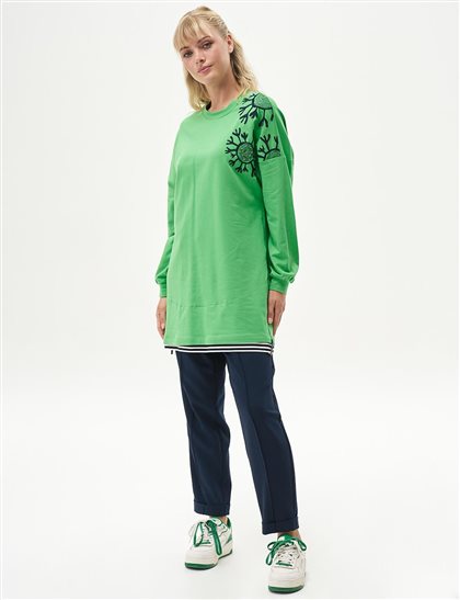 Sweatshirt-Green KA-B24-31011-588