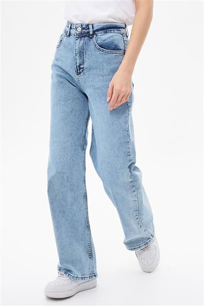 Wide Leg Buz Mavisi Jean Pantolon