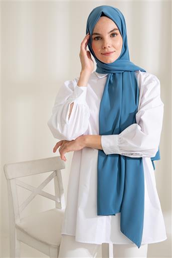Medina silk shawl steel blue 1mi9