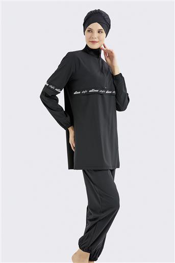 Hijab Swimwear-Black 4126A-01