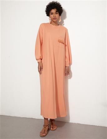 Dress-Peach KA-B23-23097-141