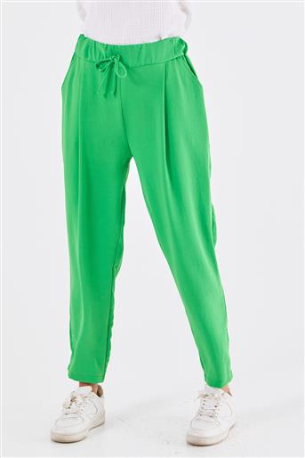 Cepli Dökümlü Pantolon -Yeşil M18102-21