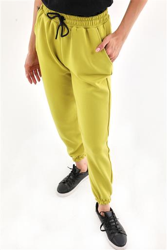 Modal Kumaş Olive Jogger Pantolon