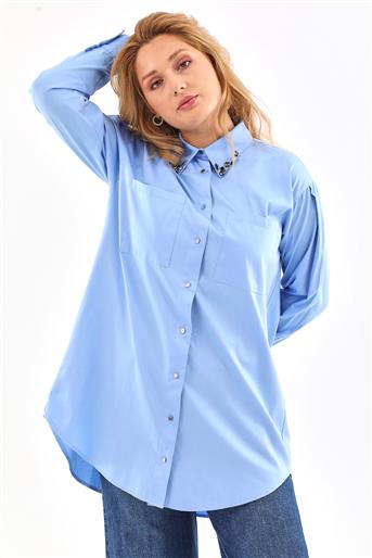 Shirt-Blue LVSS2223017-C330