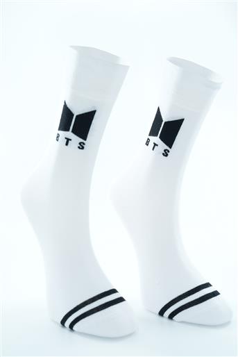Socks-White 3342-02