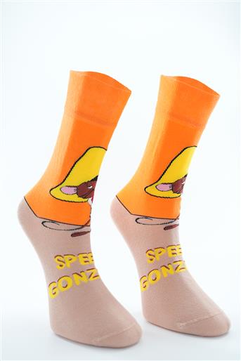 Socks-Orange 3211-37