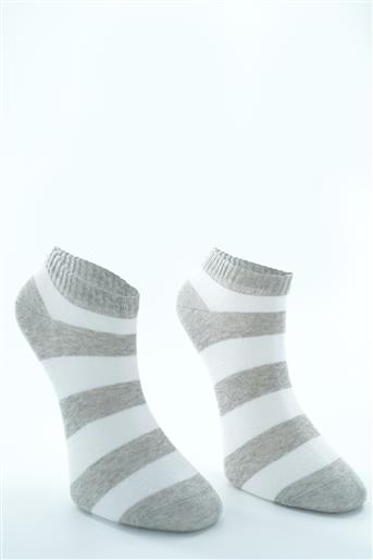Socks-White Gray 0707-362